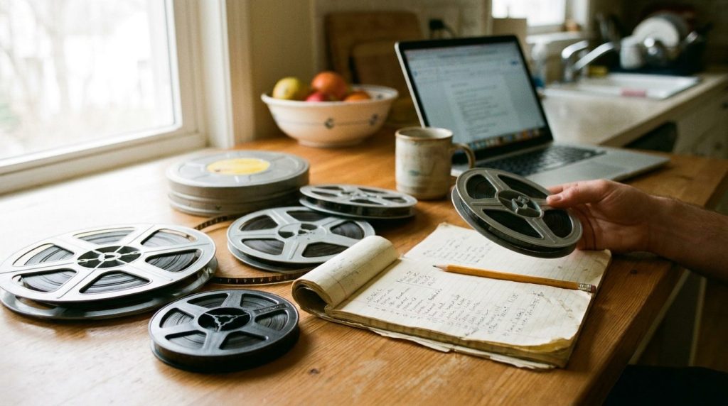 Reels of different diameters laid out for counting before requesting a quote