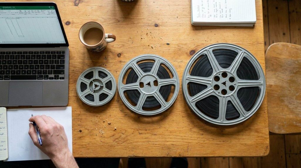 3 inch, 5 inch and 7 inch reels compared: footage, not reel count, drives the price