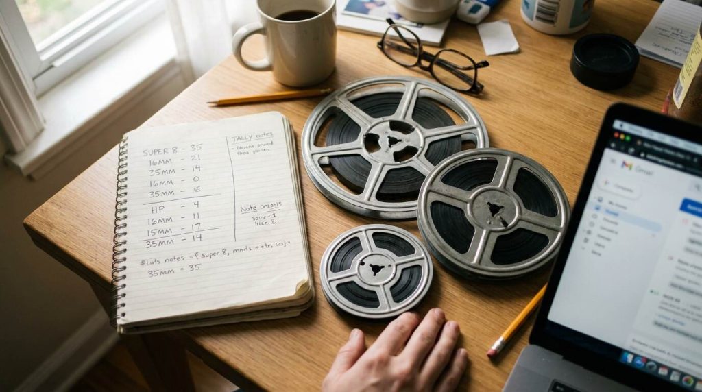 Counting reels by diameter to estimate footage before comparing quotes